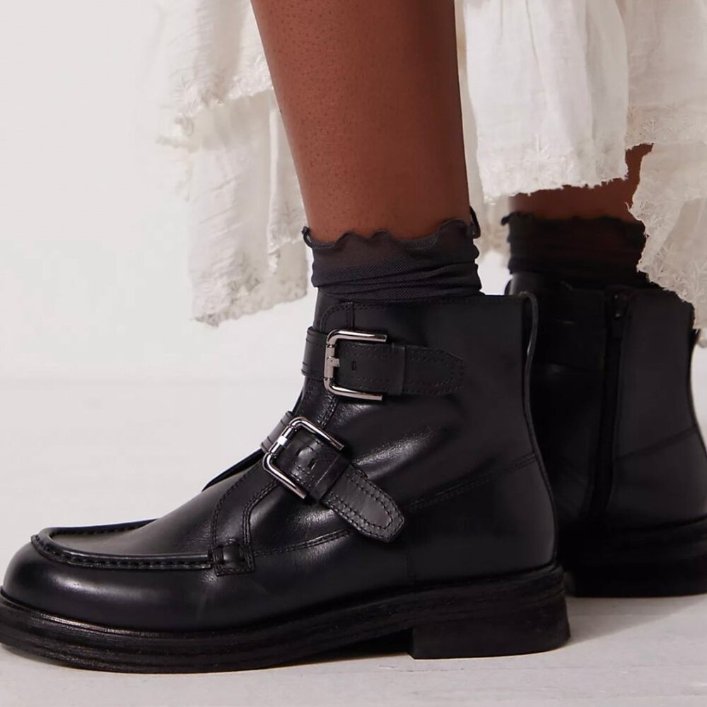 Free People Isla Moto Boot NEW Size 8.5 - Picture 2 of 7